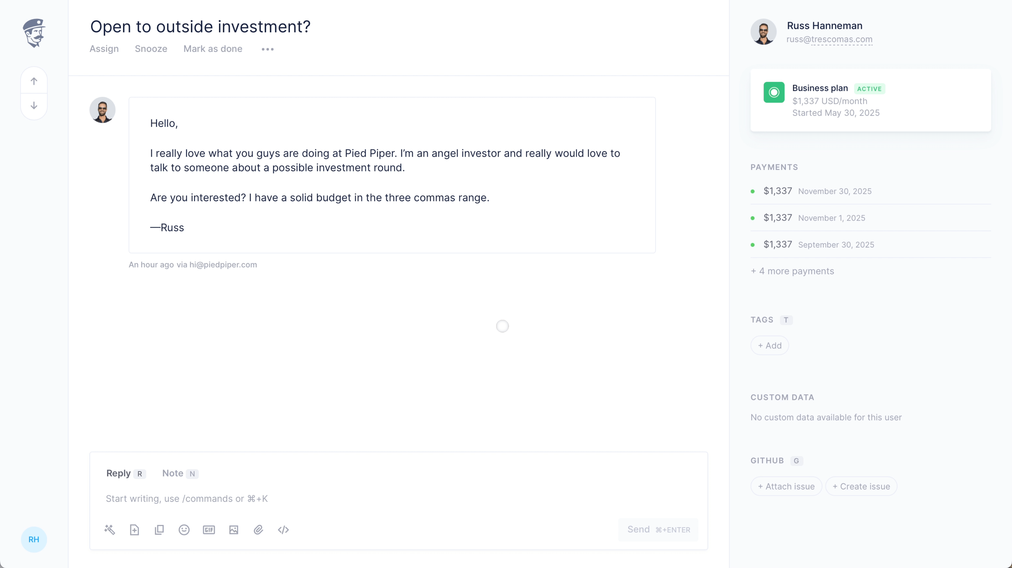 Product demo preview
